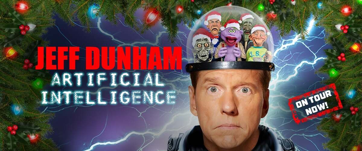 Jeff Dunham Artificial Intelligence Tour 2026 poster – KeyBank Center Buffalo NY February 14 2026